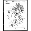 Frigidaire GPG35BPM1 burner, manifold and gas control diagram