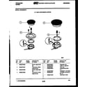 Frigidaire GPG35BPM1 burner parts diagram