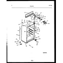 Frigidaire FPD17TFW1 cabinet parts diagram