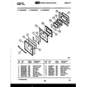 Frigidaire GPG34BNW3 door parts diagram