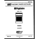 Frigidaire GCG34BNW3 cover diagram