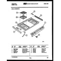 Frigidaire GPG39WNW2 cooktop parts diagram