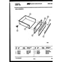 Frigidaire GPG39WNW2 drawer parts diagram