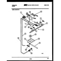 Frigidaire G30LPNW2 burner, manifold and gas control diagram
