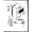 Frigidaire GTN198HH3 system and automatic defrost parts diagram