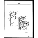 Frigidaire FPS21TPL0 door parts diagram