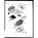 Frigidaire FPS21TPL0 shelves and supports diagram