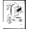 Frigidaire FPS21TPL0 system and automatic defrost parts diagram