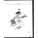 Frigidaire FP18TFL4 shelves and supports diagram