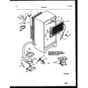 Frigidaire FP18TFL4 system and automatic defrost parts diagram