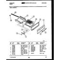 Frigidaire GG32NW3 broiler drawer parts diagram