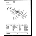 Frigidaire GCG34BNL4 broiler drawer parts diagram
