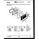 Frigidaire GCG34BNL4 door parts diagram