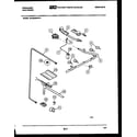 Frigidaire GCG34BNL4 burner, manifold and gas control diagram