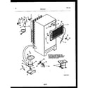 Frigidaire FPCE21TPH1 system and automatic defrost parts diagram