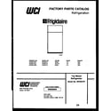 Frigidaire FPCE21TPH0 cover diagram