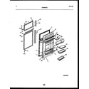 Frigidaire FPCE21TPH0 door parts diagram