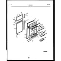 Frigidaire FPCE21TPH0 door parts diagram
