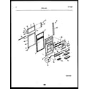 Frigidaire FPCE19TPL1 door parts diagram
