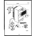 Frigidaire FPCE19TPL1 system and automatic defrost parts diagram