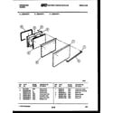 Frigidaire G30PNL2 door parts diagram
