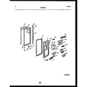 Frigidaire FPCE24VFH1 refrigerator door parts diagram