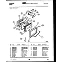 Frigidaire REG433MDW5 door parts diagram