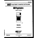 Frigidaire REG638BNL2 cover diagram