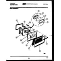 Frigidaire REG638BNL2 lower oven door parts diagram