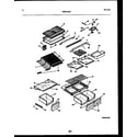 Frigidaire FPW18TPLL1 shelves and supports diagram
