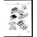 Frigidaire FPW18TPLL1 shelves and supports diagram