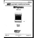 Frigidaire G30NL5 cover diagram
