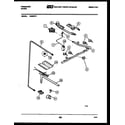Frigidaire G30NL5 burner, manifold and gas control diagram