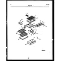 Frigidaire GTL160WK1 shelves and supports diagram