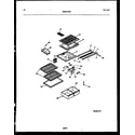 Frigidaire GTL160WK1 shelves and supports diagram
