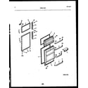 Frigidaire ATN152WK1 door parts diagram