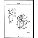 Frigidaire ATN152WK1 door parts diagram