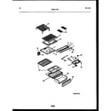 Frigidaire ATN152WK1 shelves and supports diagram