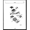 Frigidaire ATN152WK1 shelves and supports diagram