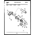Frigidaire DEILL3 blower and drive parts diagram