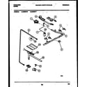 Frigidaire G30NL7 burner, manifold and gas control diagram