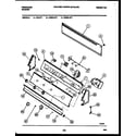 Frigidaire WILL1 console and control parts diagram