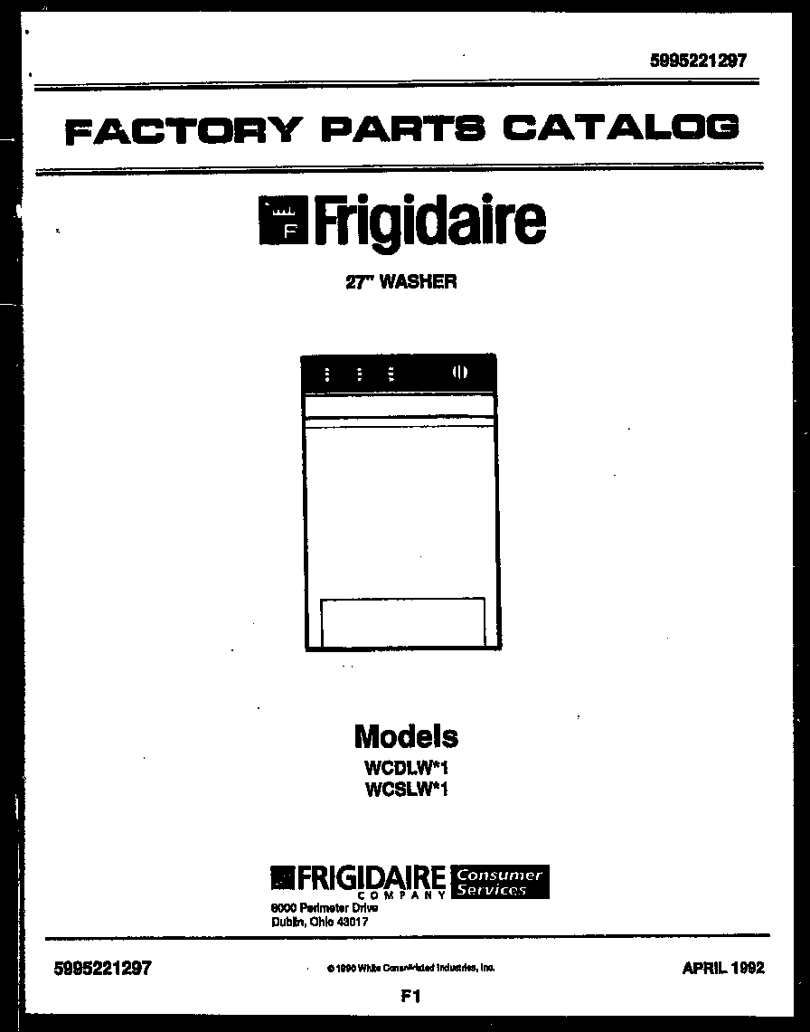 Frigidaire WCSLH1 null diagram