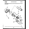 Frigidaire DE6420RW1 blower and drive parts diagram