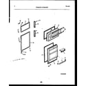 Frigidaire FPGS18TIPL0 door parts diagram