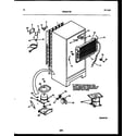 Frigidaire FPES21TIRL0 system and automatic defrost parts diagram