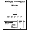 Frigidaire FPES19TRW0 cover diagram