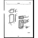 Frigidaire FPES19TRW0 door parts diagram