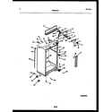 Frigidaire FPES19TRW0 cabinet parts diagram