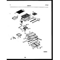 Frigidaire FPES19TRW0 shelves and supports diagram